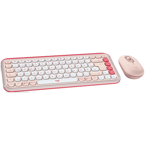 Logitech POP Icon Bluetooth keyboard + mouse set, Rose, 2005099206127876 02 