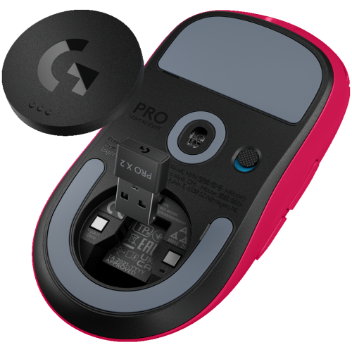 Безжична геймърска мишка Logitech G Pro X Superlight 2 Dex, розов, 2005099206128132 04 