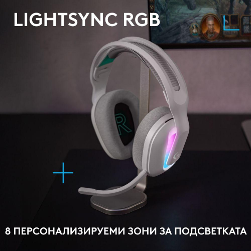 Logitech G522 Lightspeed Wireless Gaming Earphone White, 2005099206131675 02 