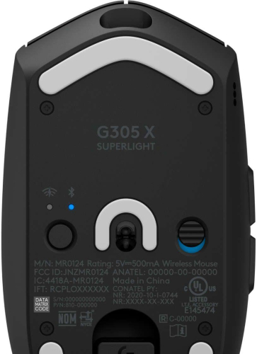 Безжична геймърска мишка Logitech G305 X Superlight, черен, 2005099206134737 04 