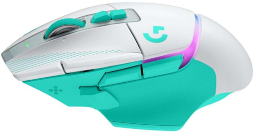 Безжична геймърска мишка Logitech G502 X Plus, бял/зелен, 2005099206136632 04 