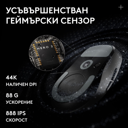 Безжична геймърска мишка Logitech G Pro X 2 DEX SE, черен, 2005099206137189 06 