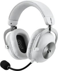 Безжични геймърски слушалки Logitech PRO X3 Lightspeed, бял