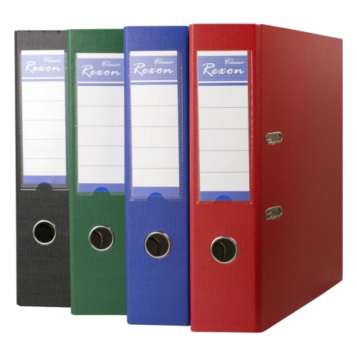 Класьор Rexon PP кант A4 8см червен, 1000000000005113 02 