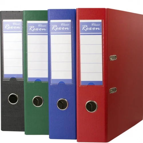 Lever arch file Rexon PP edg.A4 8cm red, 1000000000005113 02 