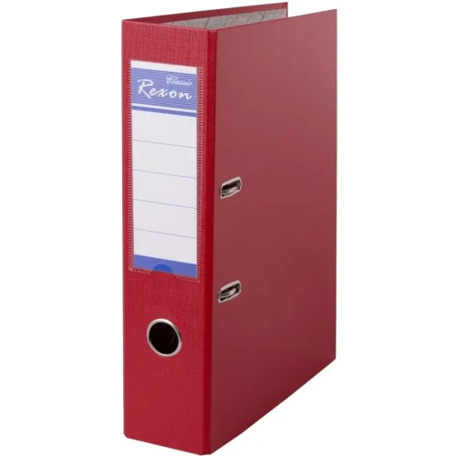 Lever arch file Rexon PP edg.A4 8cm red, 1000000000005113