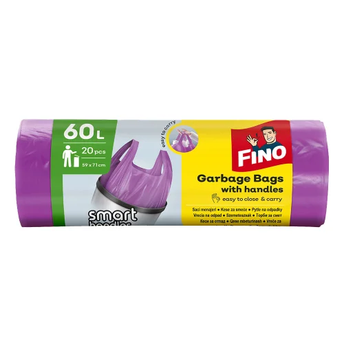 Fino garbage bags with handles 60l op20, 1000000010000350