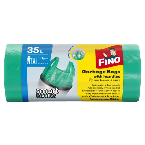 Fino garbage bags with handles 35l op30, 1000000000019892