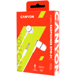 Earphones Canyon EPM- 01, White