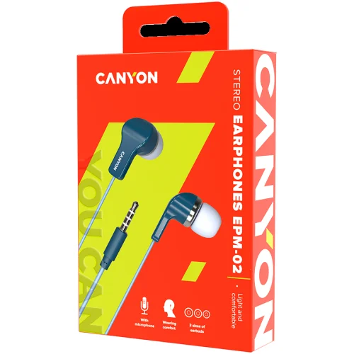 Earphones Canyon EPM-02, Blue, 2005291485001629 03 