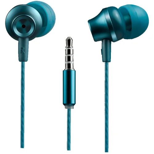 CANYON Stereo earphones with microphone CNS-CEP3BG, blue-green, 2005291485002879
