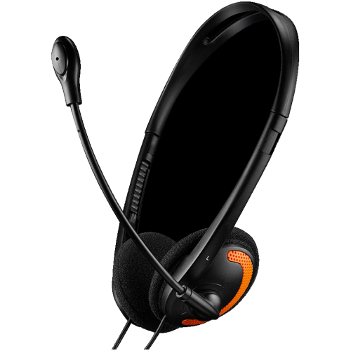 Canyon headphones + mic CHS01 orange, 1000000000029109 03  — OK Office Canyon headphones + mic CHS01 orange, 1000000000029109 03