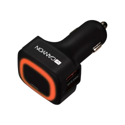 Зарядно за кола Canyon 4XUSB 4.8A чрн