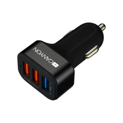 Зарядно за кола Canyon 3XUSB Quick чрн