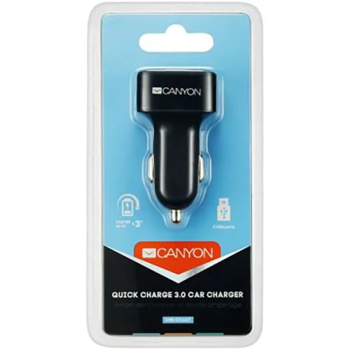 Canyon car charger  3XUSB Quick black, 1000000000031579 03 