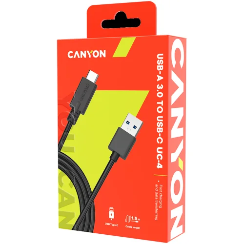 Кабел Canyon USB-C/USB UC-4 1.5м, 1000000000042207 04 