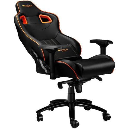 CANYON Corax GС-5, Gaming chair, PU leather, Cold molded foam, Metal Frame, black+Orange., 2005291485004309 06 