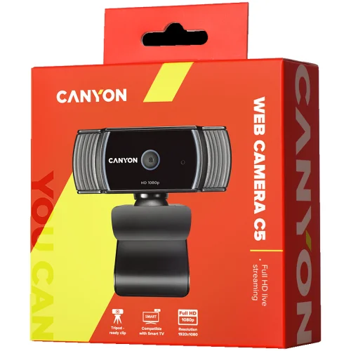 Canyon CNS-CWC5 FHD Webcam, Black, 2005291485004507 03 