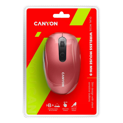 Безжична мишка Canyon MW-9 червен, 1000000000035098 05  — OK Office Безжична мишка Canyon MW-9 червен, 1000000000035098 05