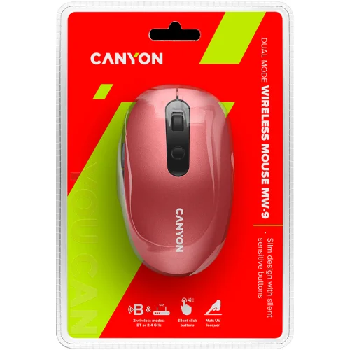 Безжична мишка Canyon MW-9, червена, 2005291485005733 06 