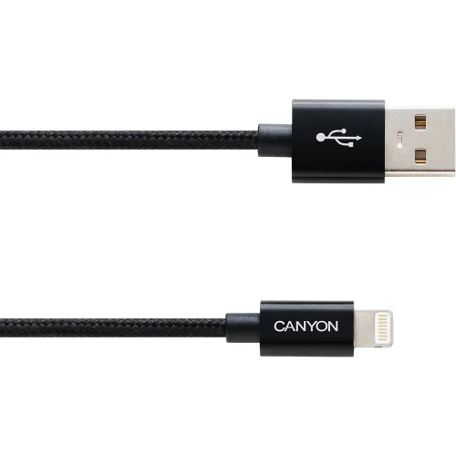 Кабел Canyon Lightning/USB 1м CFI3B чрн, 1000000000035526 02 