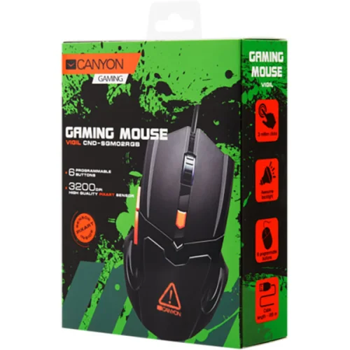 Mouse Canyon GM-2 Gaming Rgb black/Orang, 1000000000037119 05 