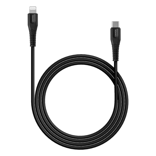 Canyon USB-C/Lightning cable 1.2m black, 1000000000036665 02 