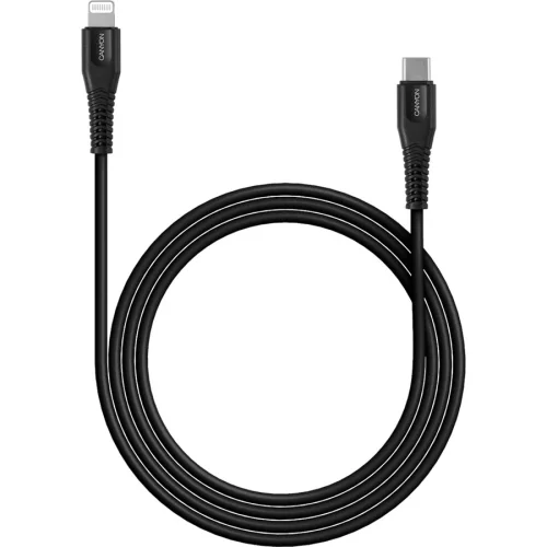 Canyon USB-C/Lightning cable 1.2m black, 1000000000036665 02 