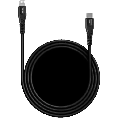 Кабел Canyon USB-C/Lightning 1.2м черен, 1000000000036665 06 
