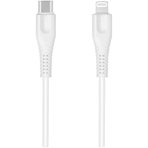 Canyon USB-C/Lightning cable 1.2m white, 1000000000036664 05 