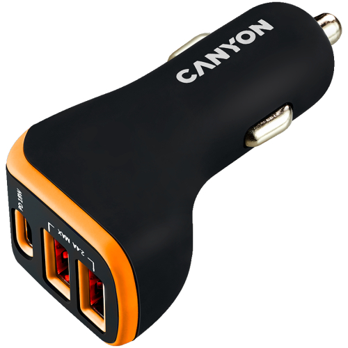 Зарядно кола Canyon 12V USB-A/C 18W ч/о, 1000000000040206 04 
