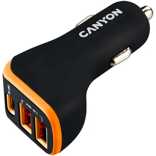 Car Adapter Canyon 12V/24V USB-А/C b/o, 1000000000040206 04 