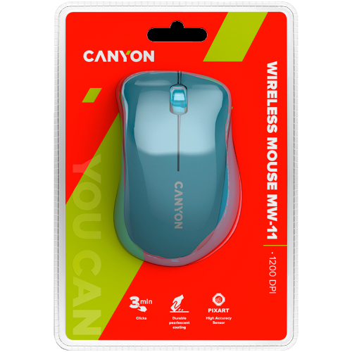 Безжична мишка Canyon SW11, син, 2005291485006754 06  — OK Office Безжична мишка Canyon SW11, син, 2005291485006754 06