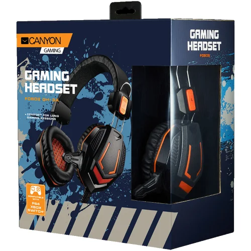 CANYON Fobos GH-3A, Gaming headset 3.5mm jack with microphone and volume control, 2005291485006853 02 