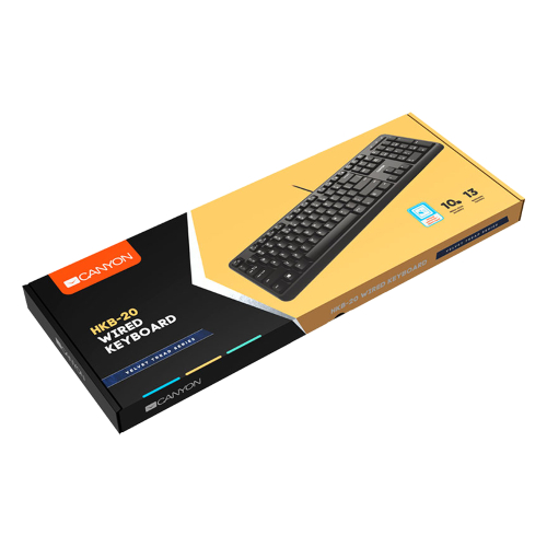Клавиатура Canyon KB02 мулт USB чрн, 1000000000037840 05 