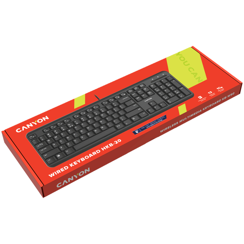 Клавиатура Canyon KB02 мулт USB чрн, 1000000000037840 09 