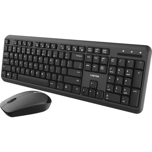 Комплект Canyon SET-W20 безжична клавиатура +мишка, черен, 2005291485007348 03 