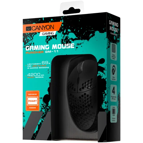 Gaming Mouse Canyon Puncher GM-11, Black, 2005291485007447 04 