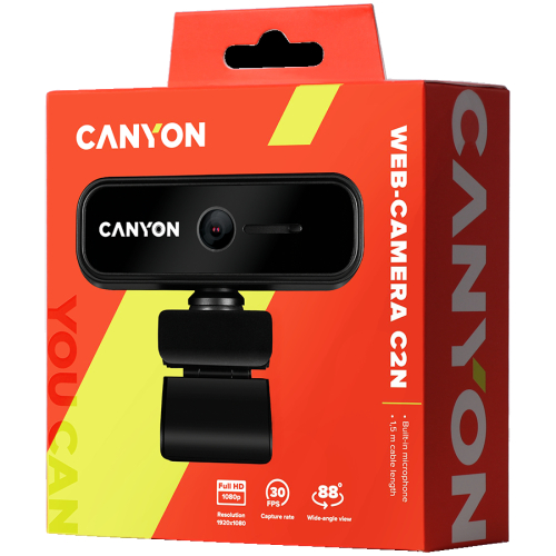 Canyon C2N CNE-HWC2N Webcam, Black, 2005291485007812 02 