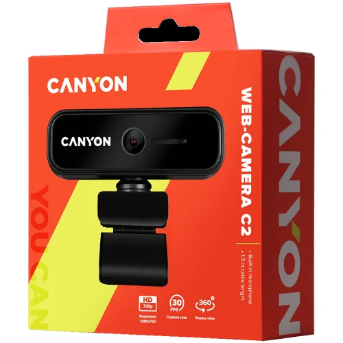 Web camera CANYON C2 720P, 1000000000043438 06 