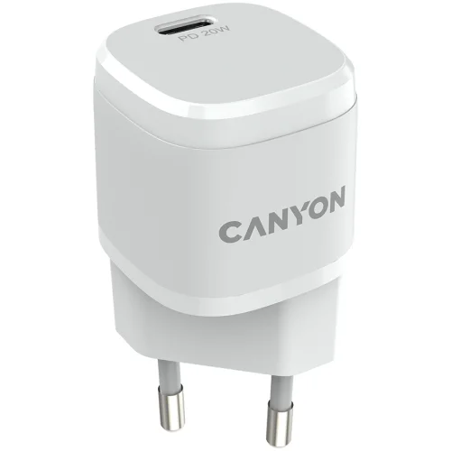 Зарядно Canyon 220V USB-C 20W W05 бял, 1000000000040194 05 