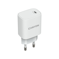 Зарядно Canyon 220V USB-C 20W W02 бял