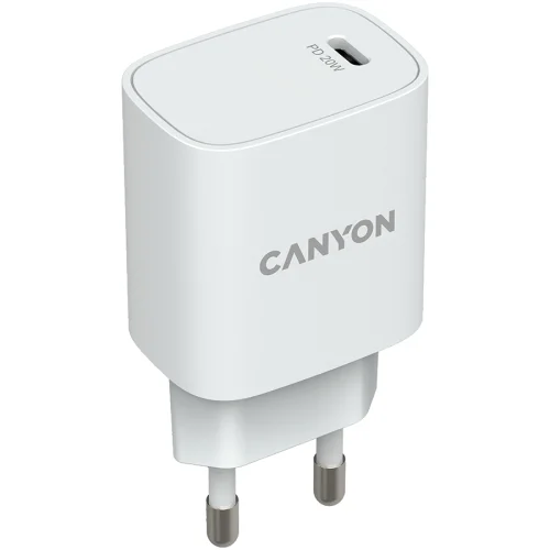 Зарядно Canyon 220V USB-C 20W W02 бял, 1000000000040196 04 