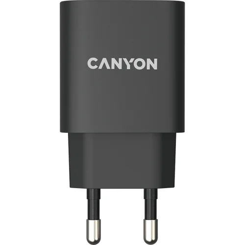 Зарядно Canyon 220V USB-C 20W B02 черен, 1000000000040197 02 