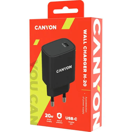 Power Adapter Canyon 220V USB-C 20W B02, 1000000000040197 03 