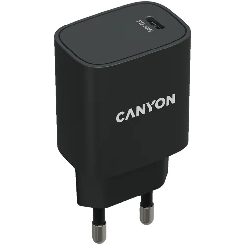 Зарядно Canyon 220V USB-C 20W B02 черен, 1000000000040197 04 