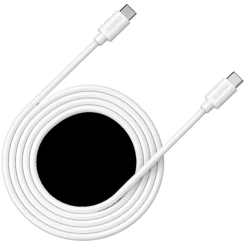 Chargin cable Canyon USB-C/USB-C 2m whit, 1000000000040213 02 