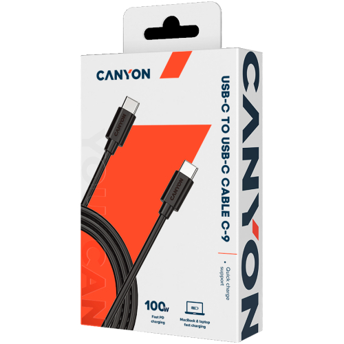 Chargin cable Canyon USB-C/USB-C UC-9, 1000000000040211 04  — OK Office Chargin cable Canyon USB-C/USB-C UC-9, 1000000000040211 04