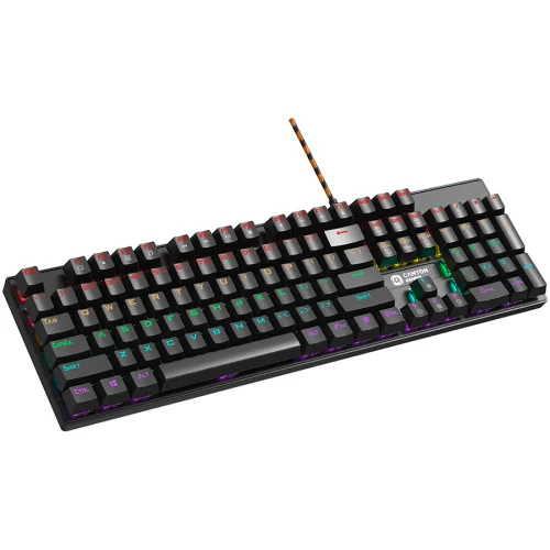 Wired black Mechanical keyboard With colorful lighting system104PCS rainbow backlight LED, 2005291485008826 02 