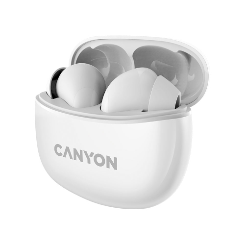 Безжични слушалки тапиCanyon TWS-5 бял, 1000000000041104 02  — OK Office Безжични слушалки тапиCanyon TWS-5 бял, 1000000000041104 02